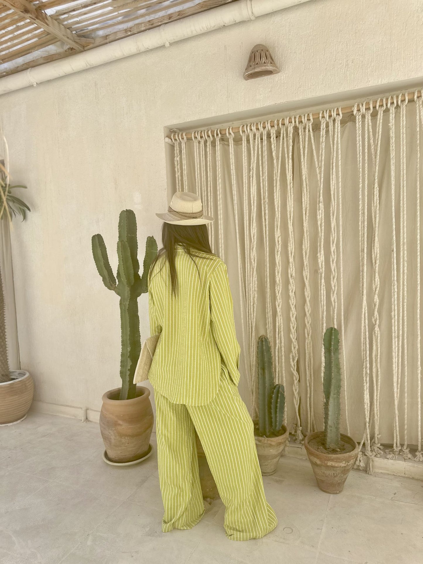 green apple stripped set