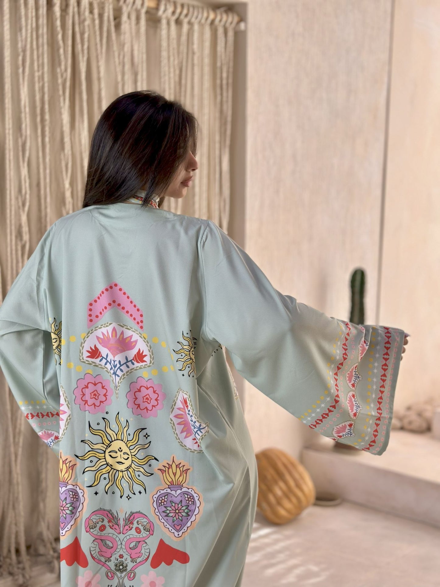 mint solaris long sleeves dress