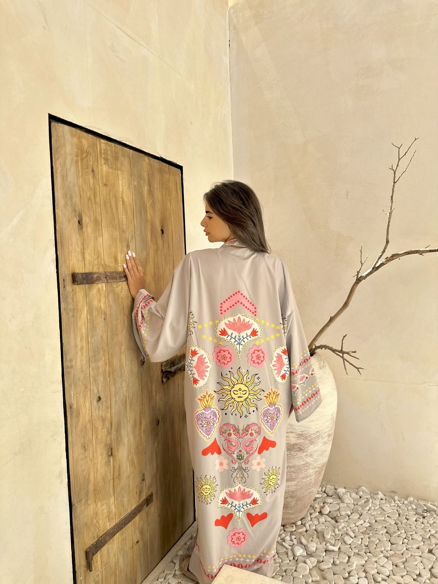 grey solaris long sleeves dress