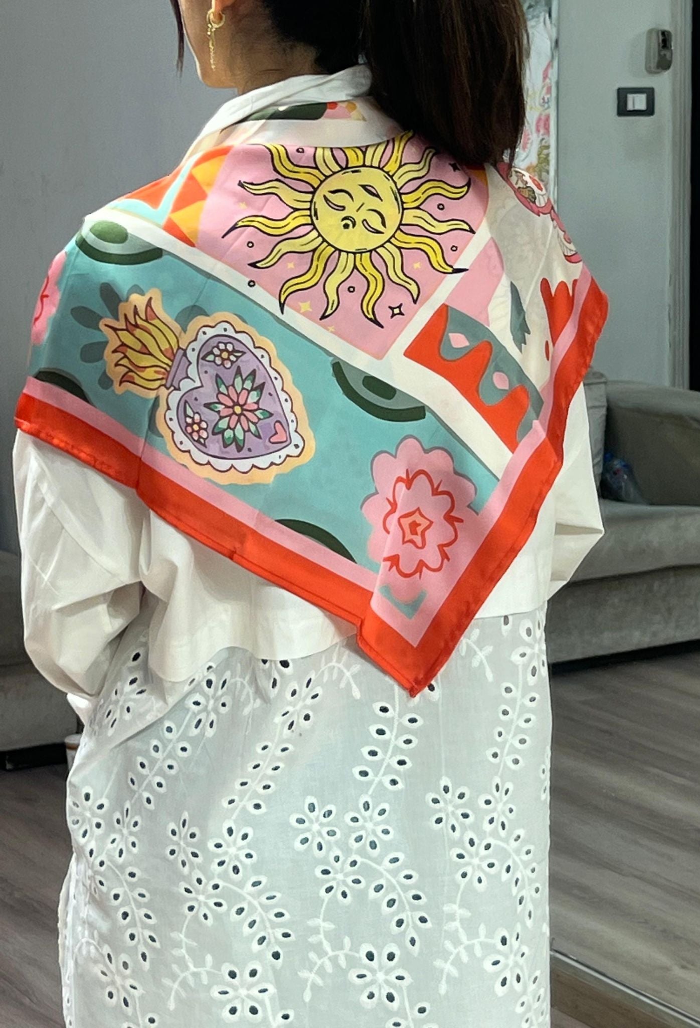 multiwear square scarf