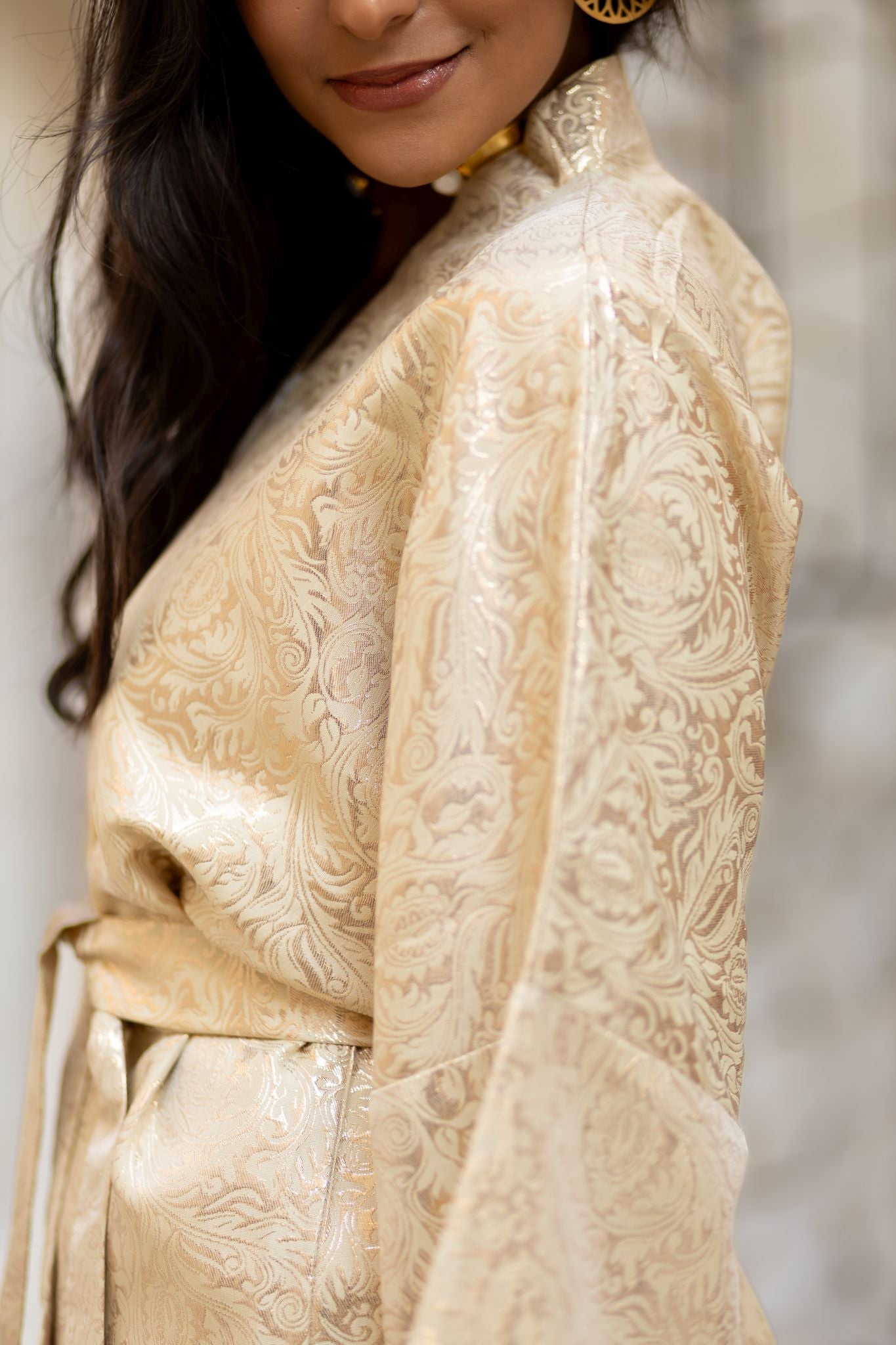 gold kimono
