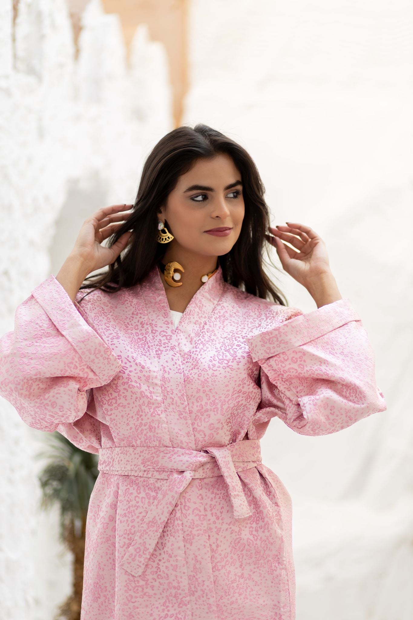 Pink kimono