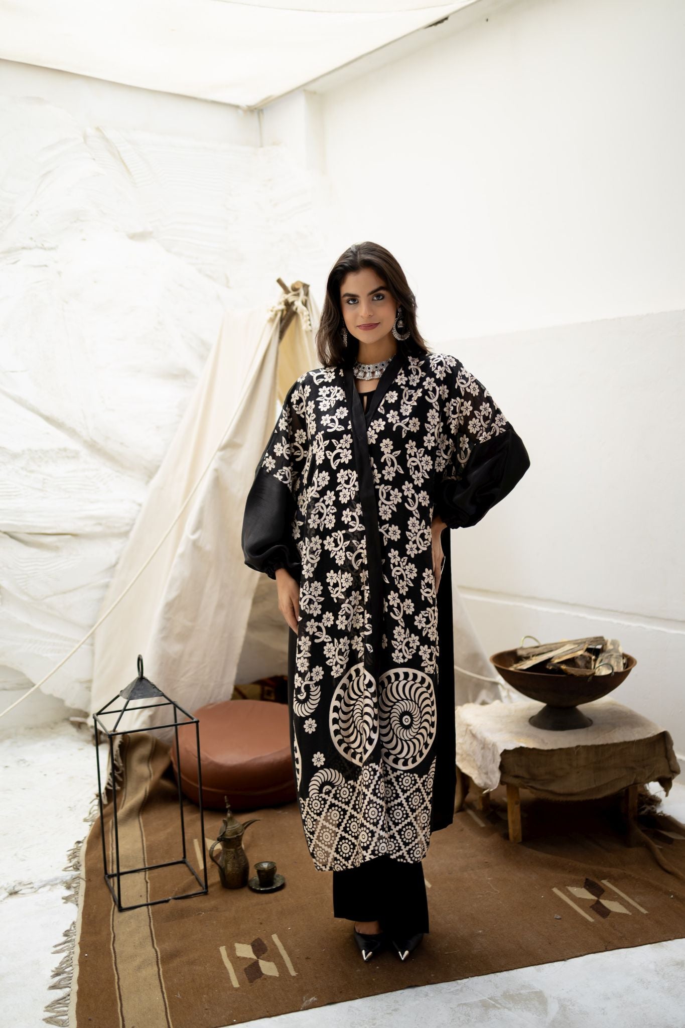 black x silver kimono 2