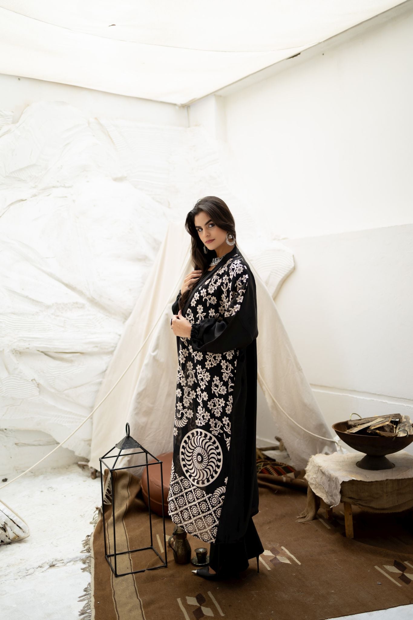 black x silver kimono 2