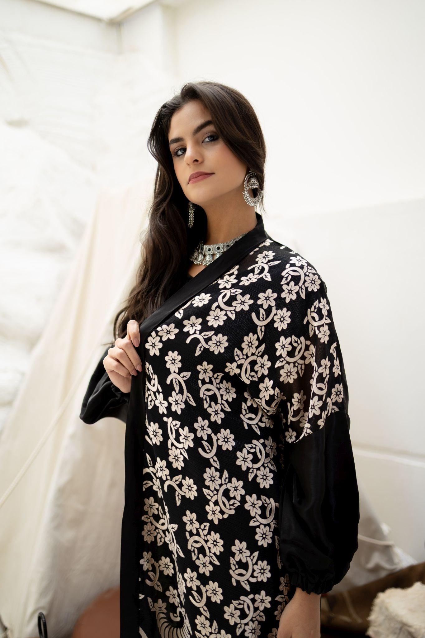 black x silver kimono 2