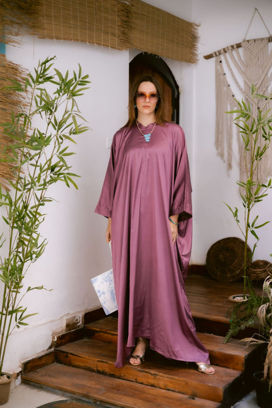 satin cashmere dress