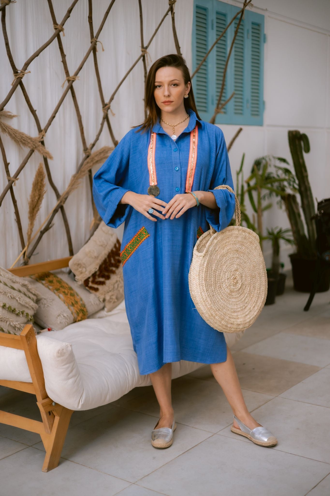 light blue short dress