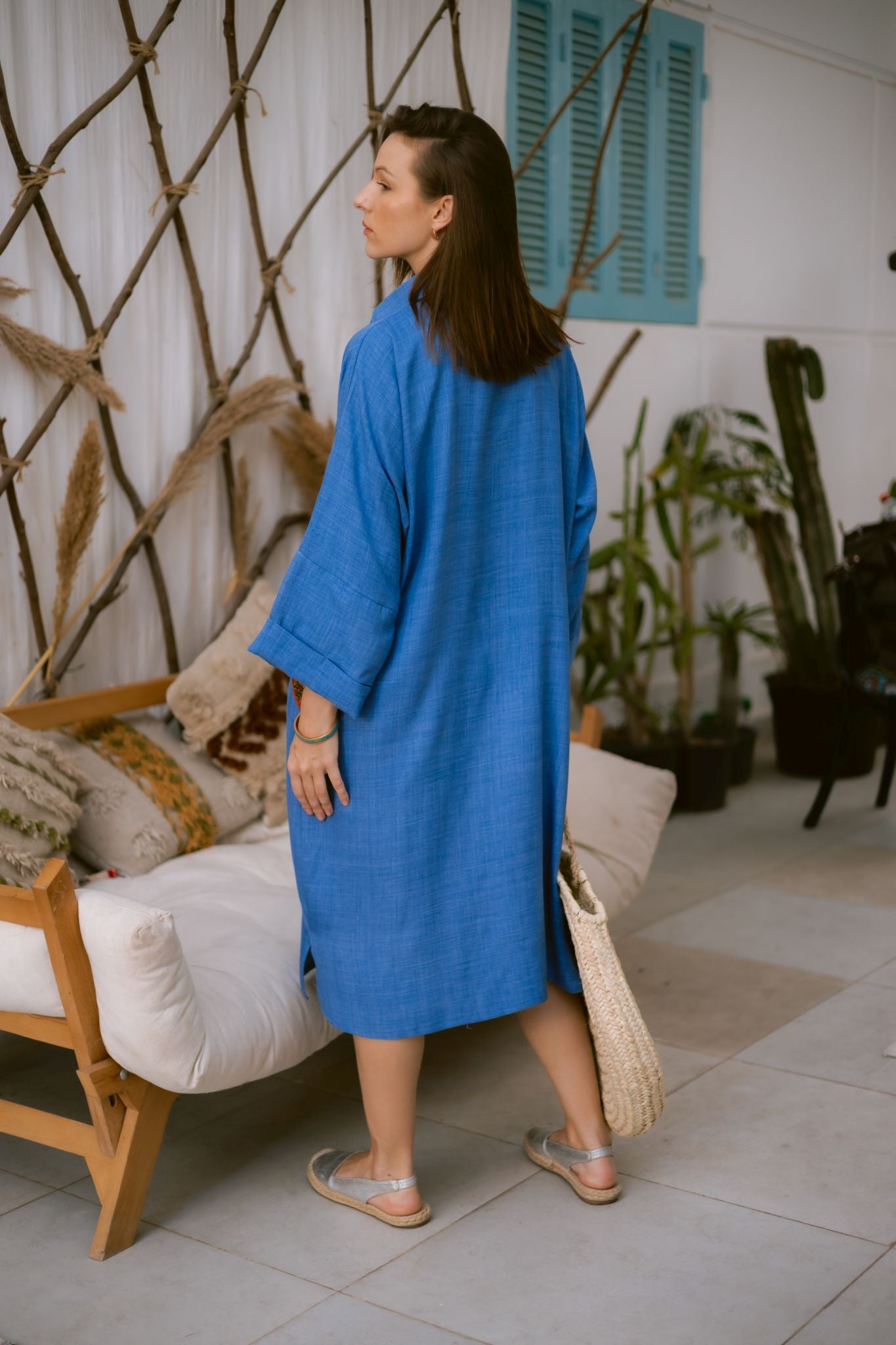 light blue short dress