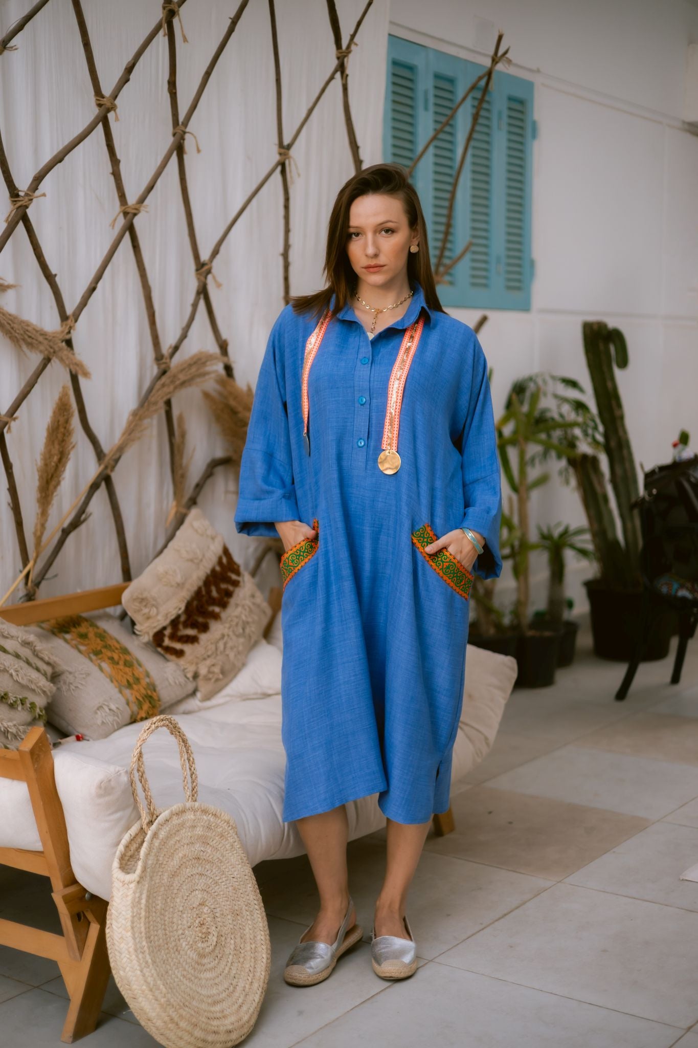 light blue short dress