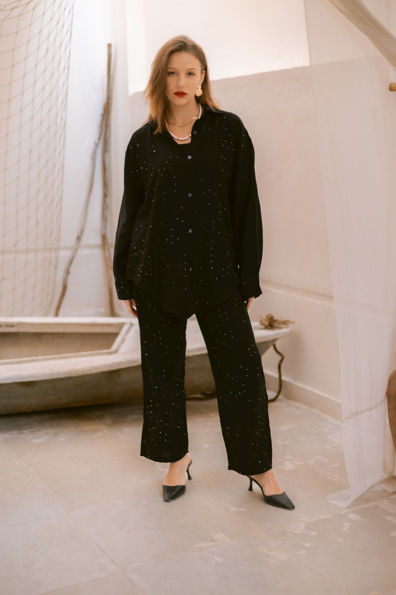 black bling bling set