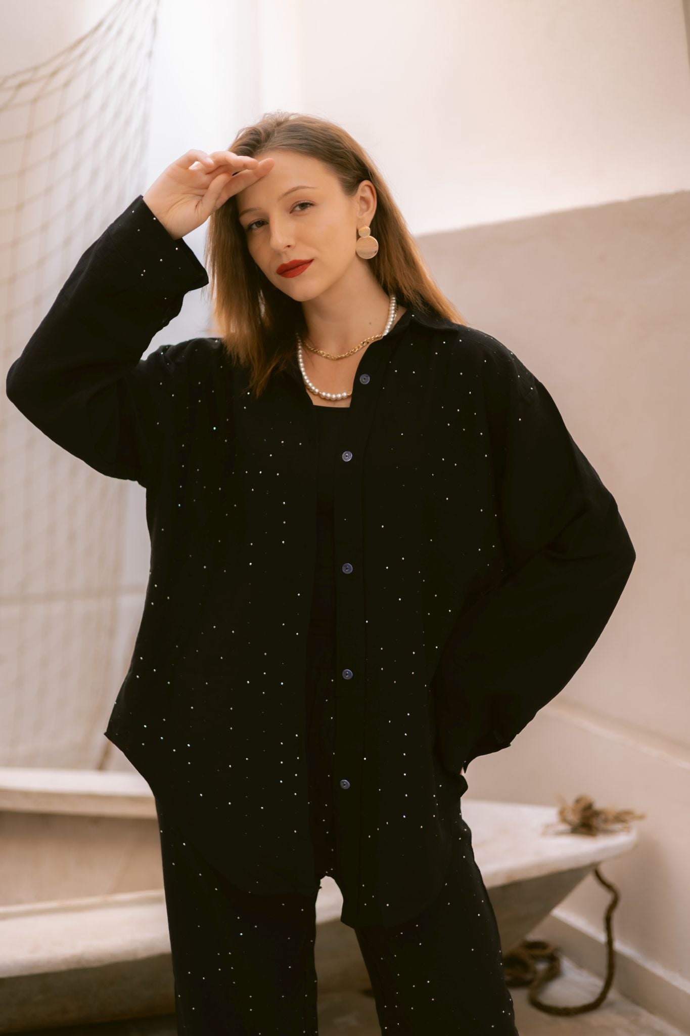 black bling bling set