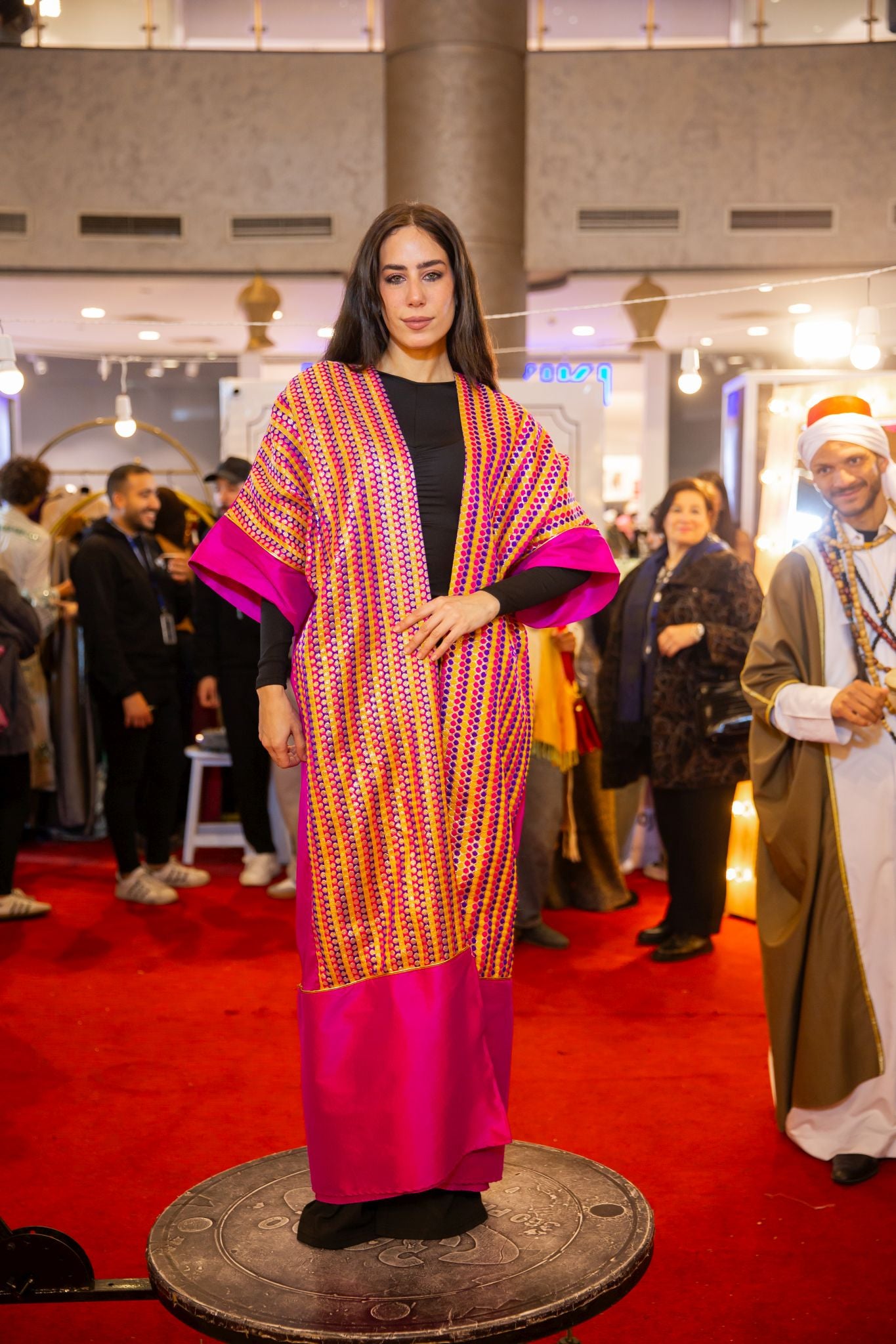 fushia indian kimono