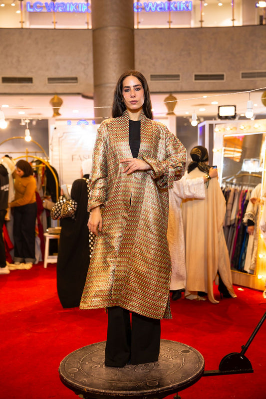 brocade gold kimono