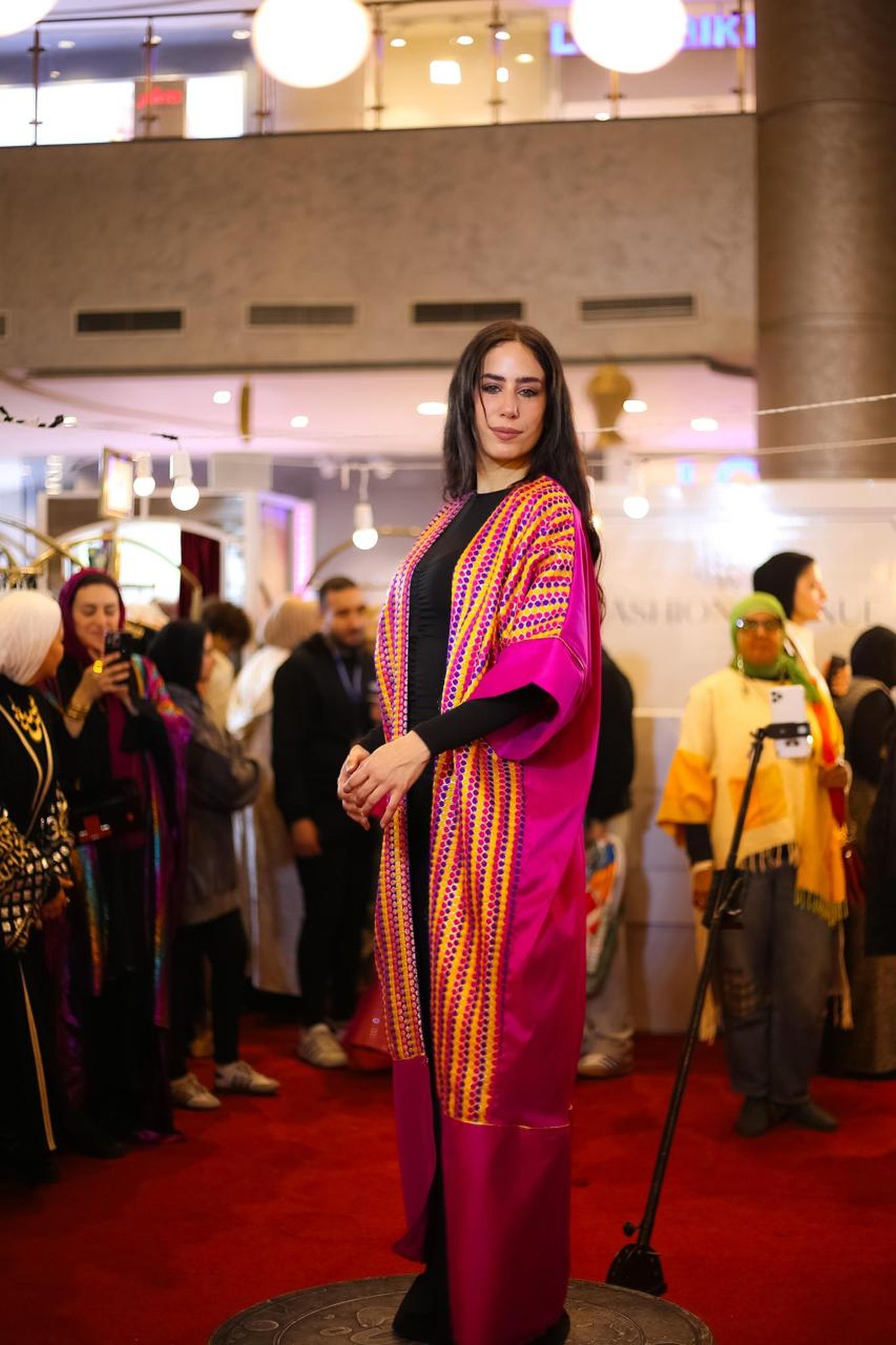 fushia indian kimono