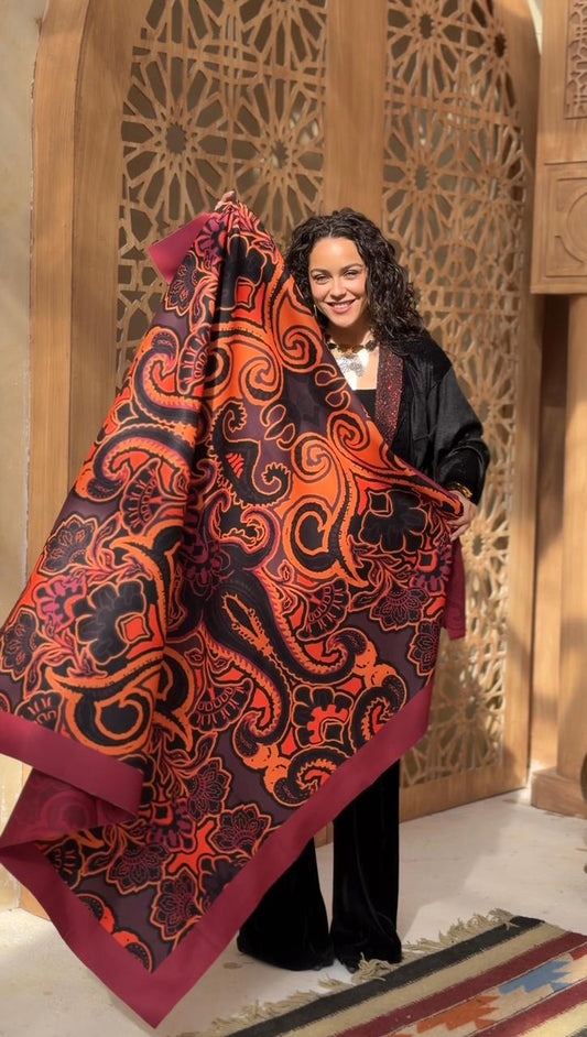 Arabesque Square shawl