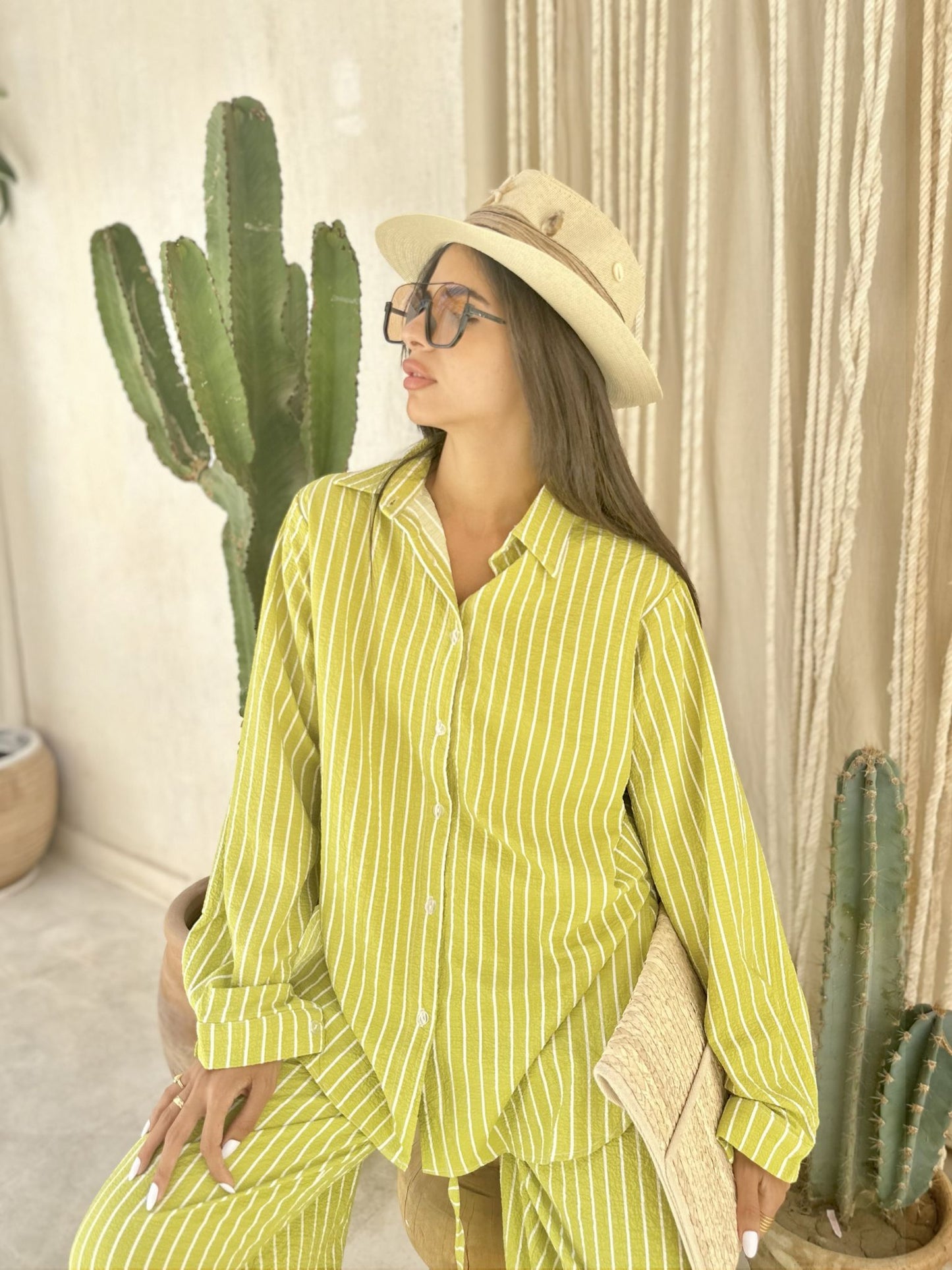 green apple stripped set