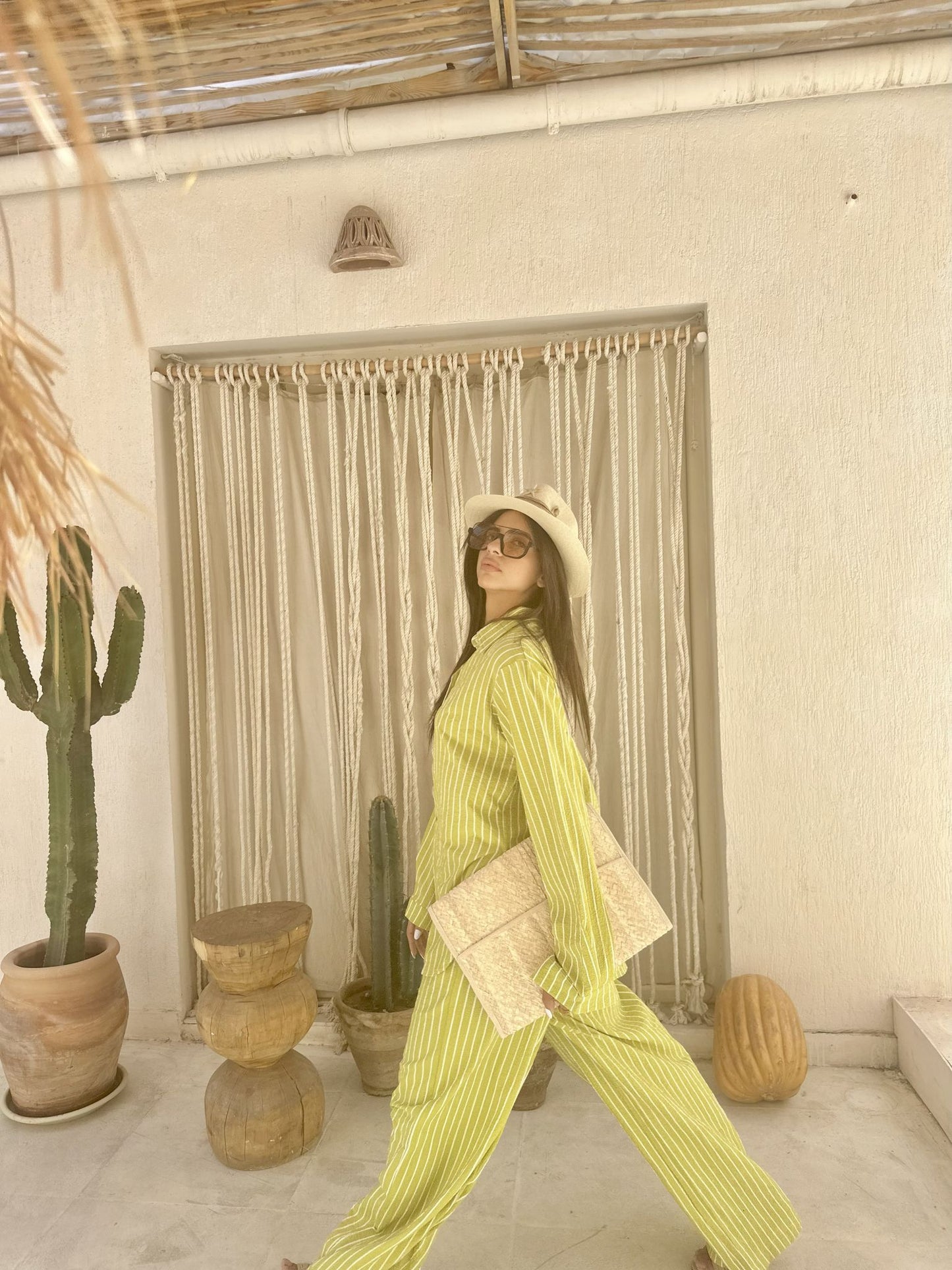 green apple stripped set