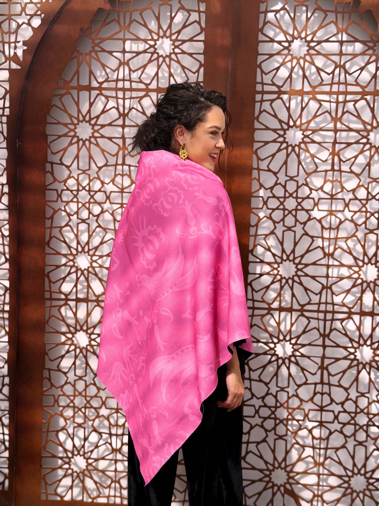 jungle square shawl