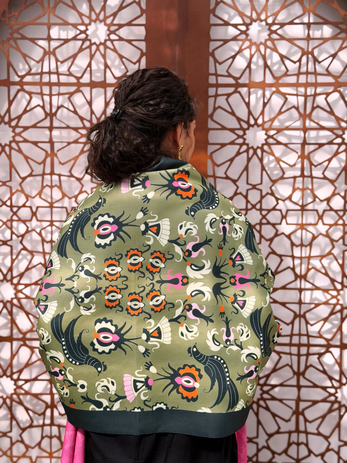 Jungle rectangle Shawl