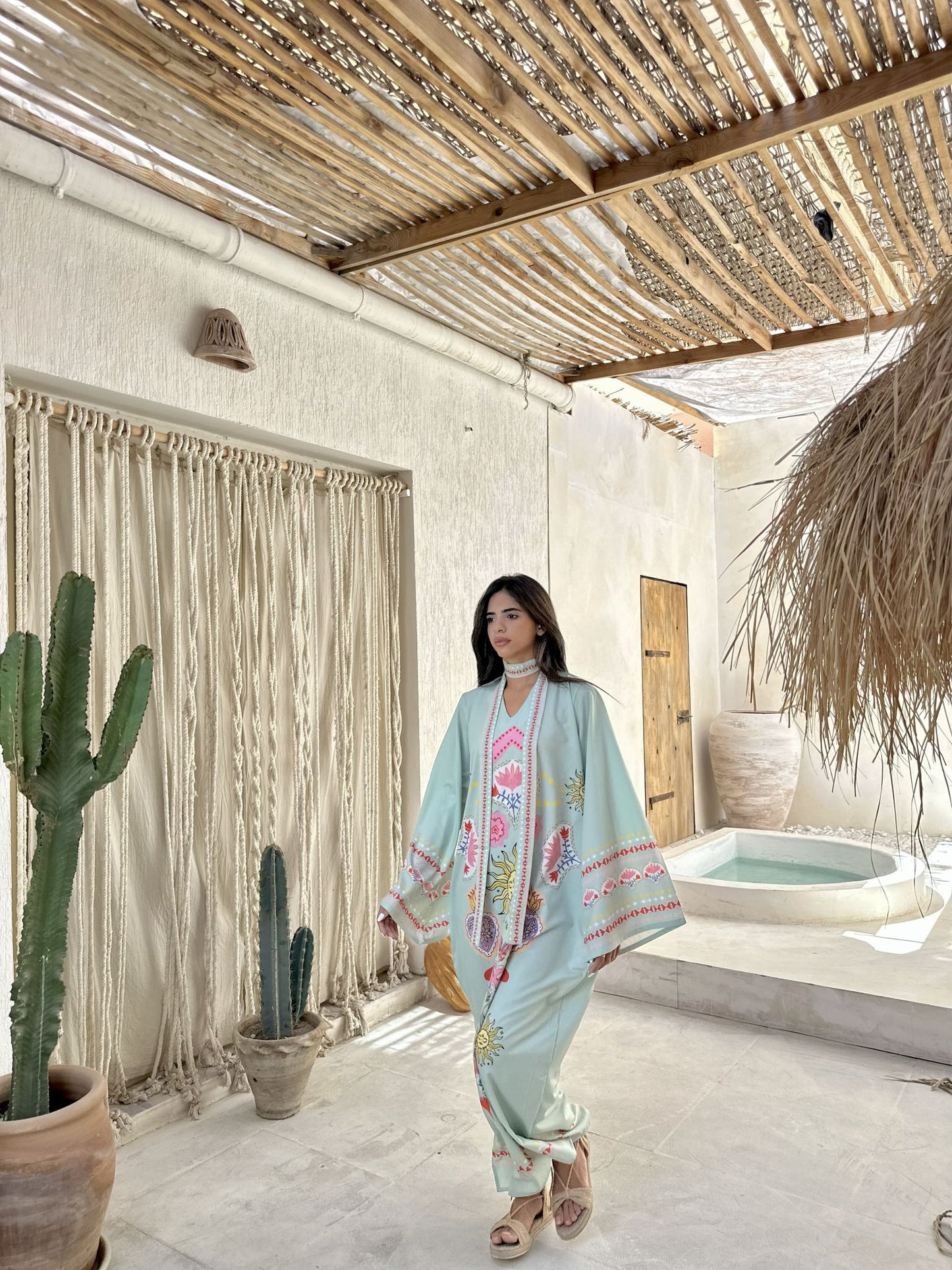 mint solaris long sleeves dress