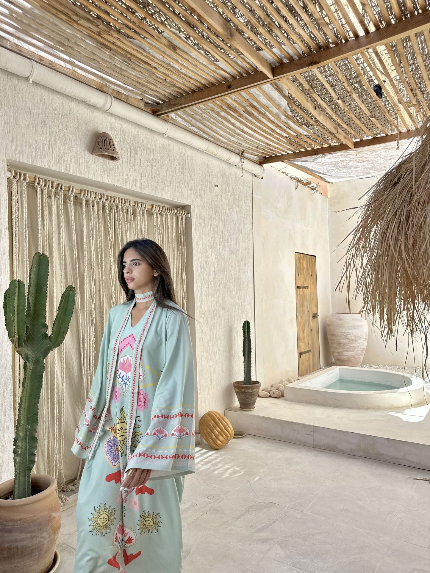 mint solaris long sleeves dress