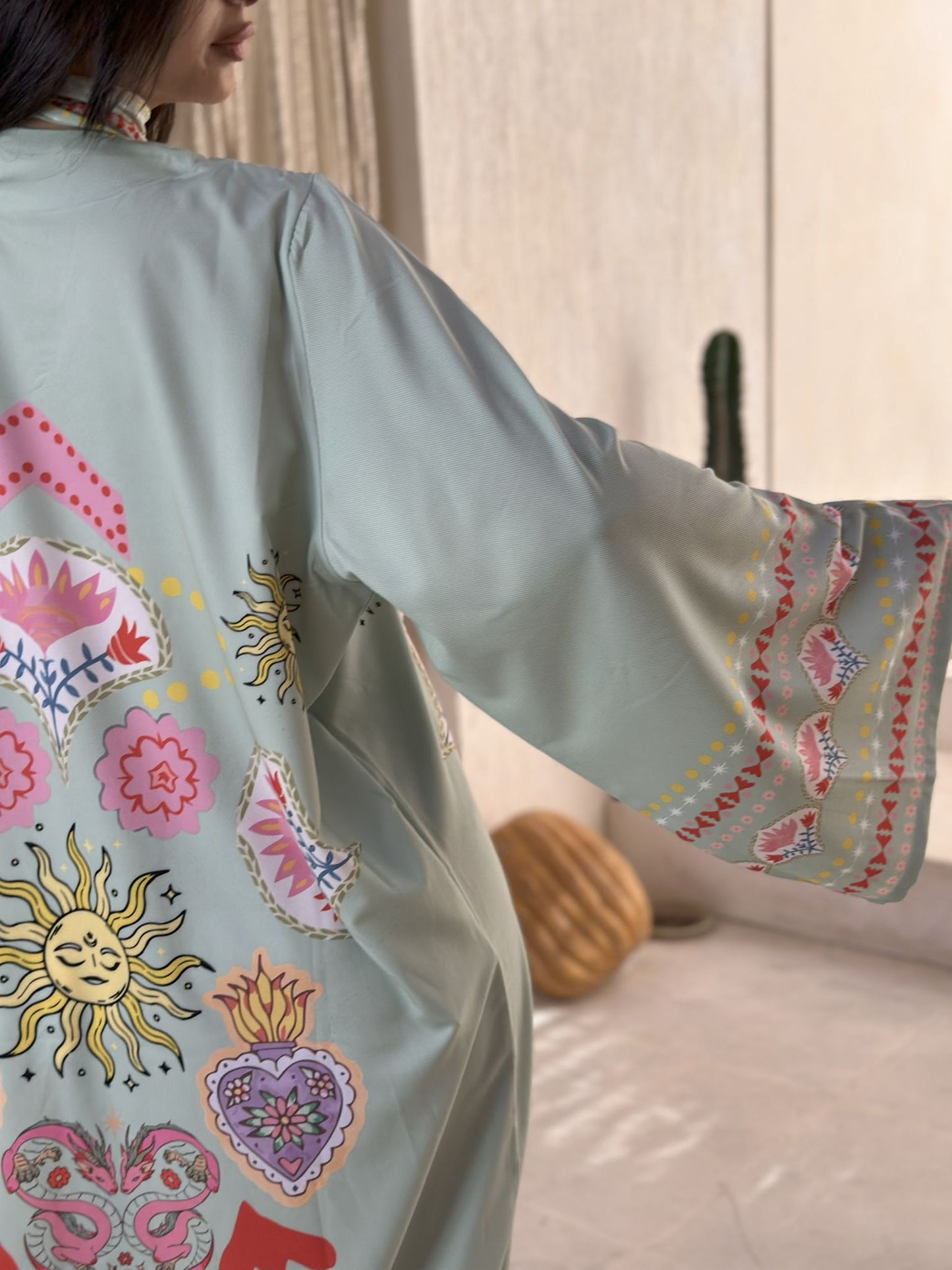 mint solaris long sleeves dress