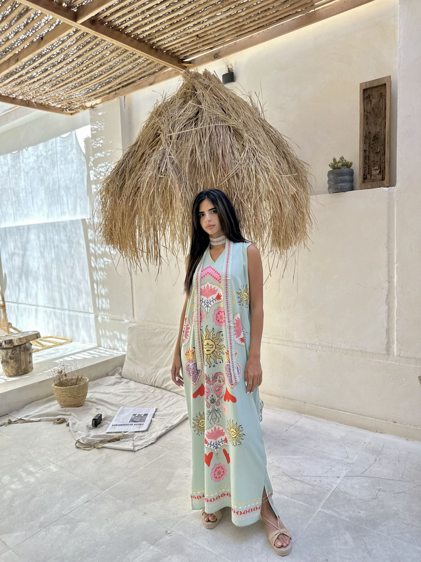 mint solaris long sleeves dress