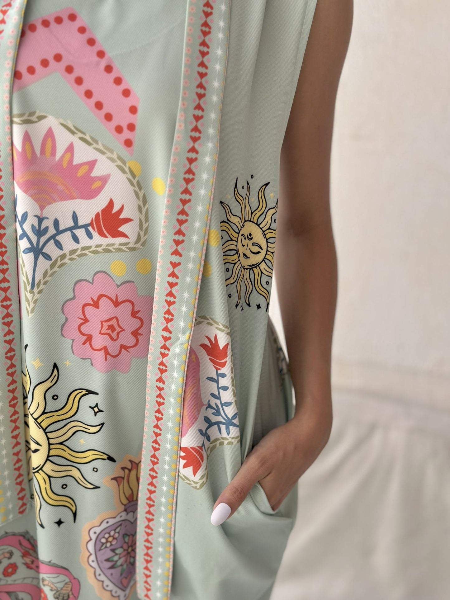 mint solaris long sleeves dress