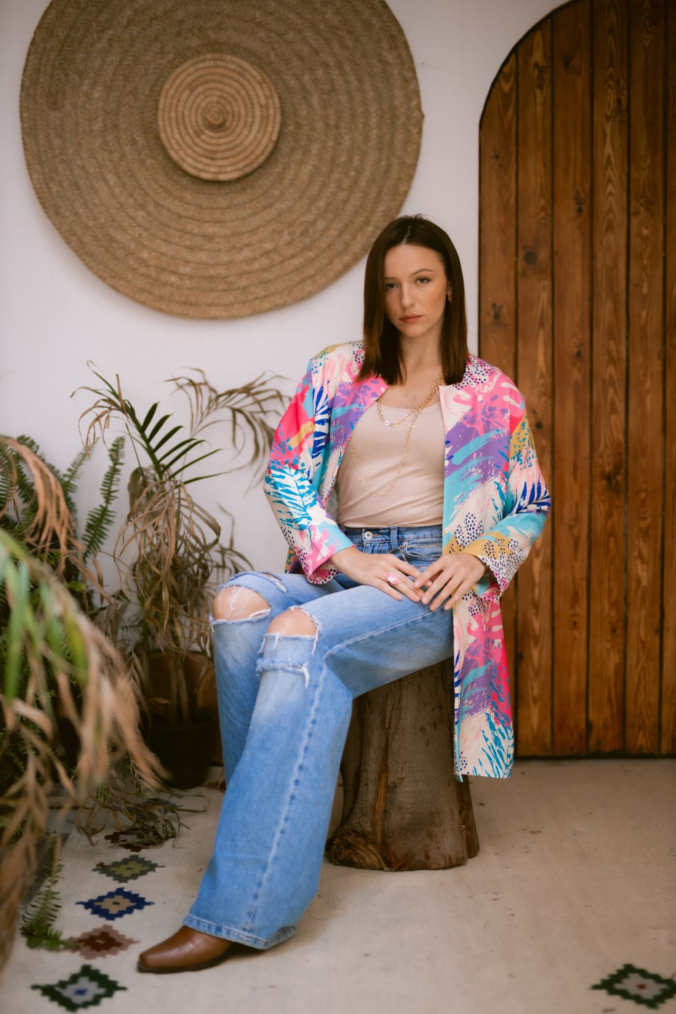 purple x pink jacket