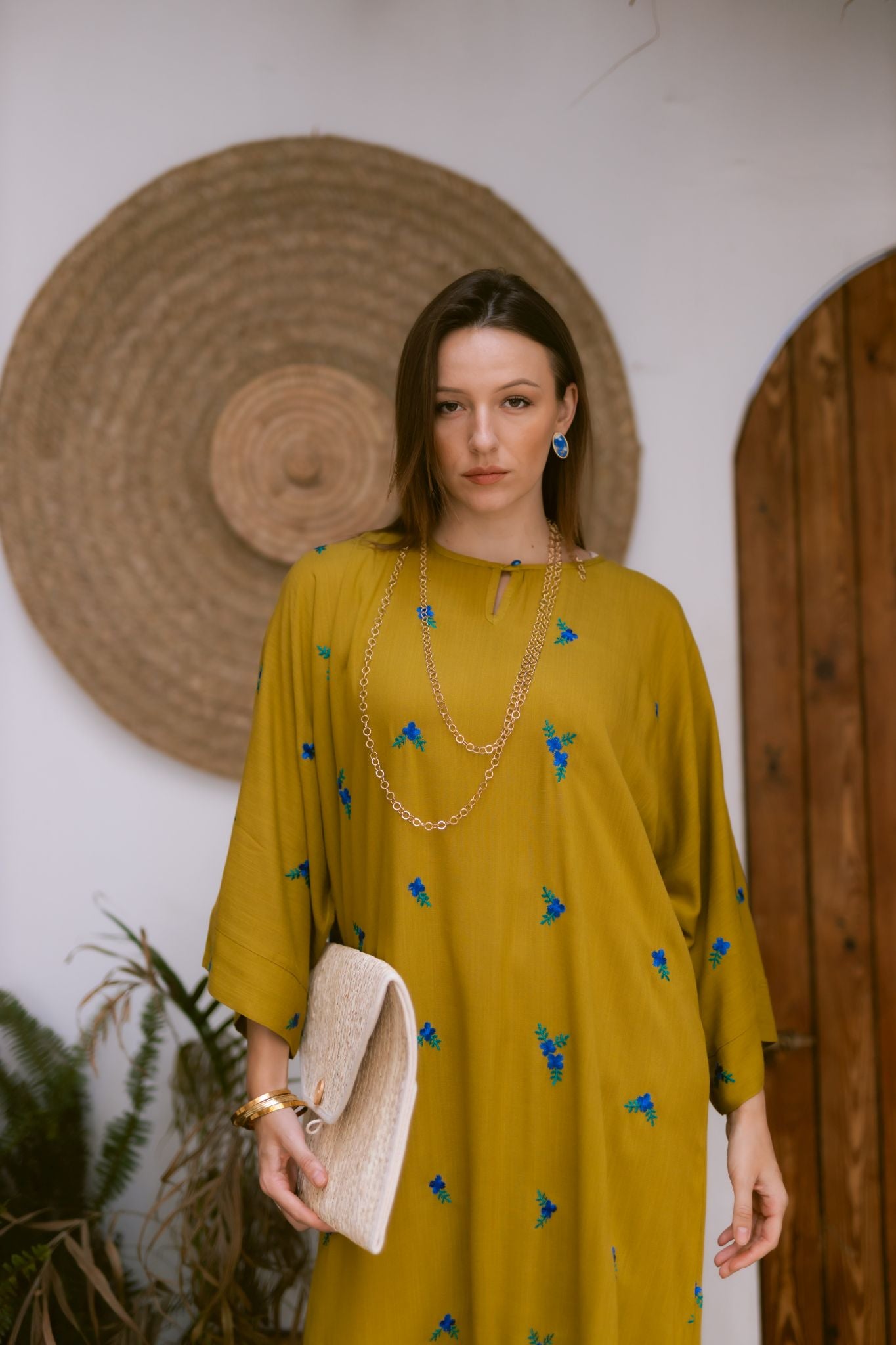 mustard dress